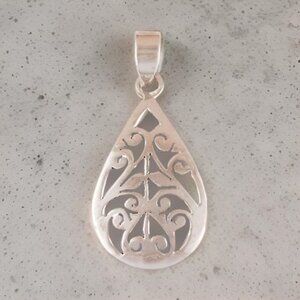 Sterling SIlver Cutout Pendant